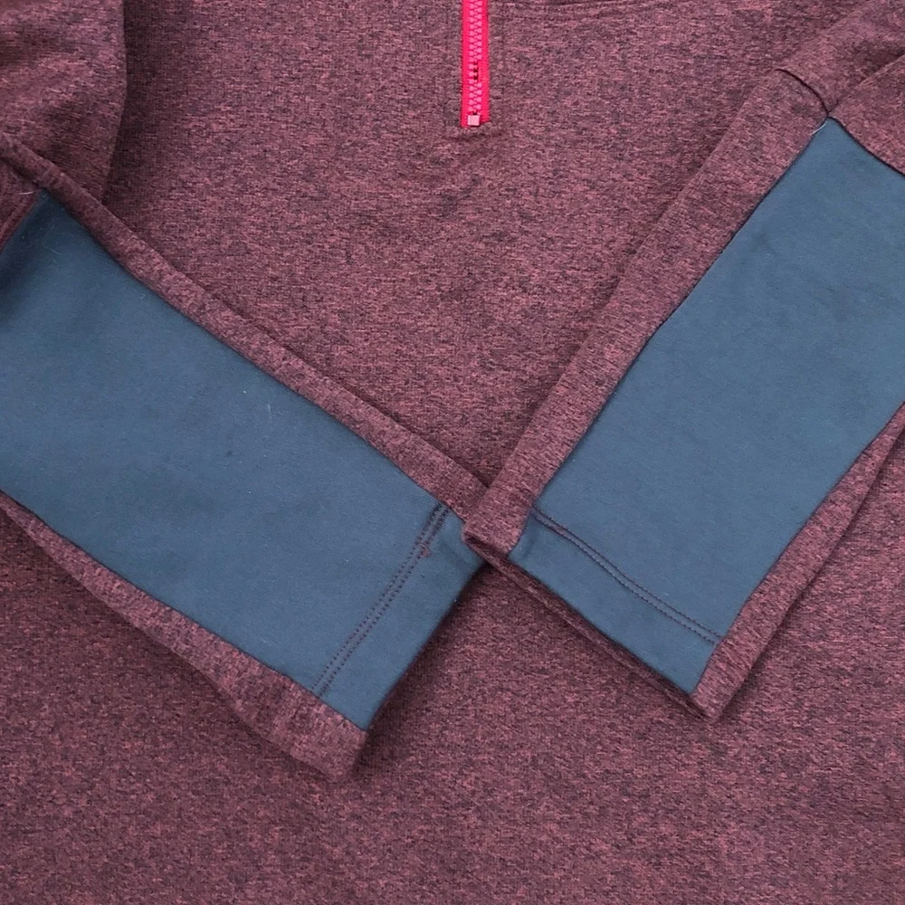The North Face Men’s heathered rust half Zip-Up pullover